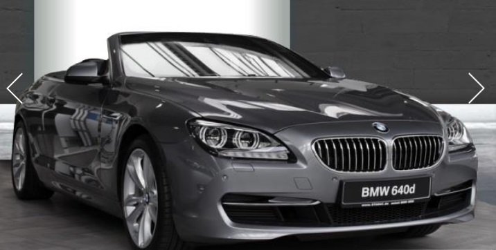 Left hand drive BMW 6 SERIES 640d CABRIOLET